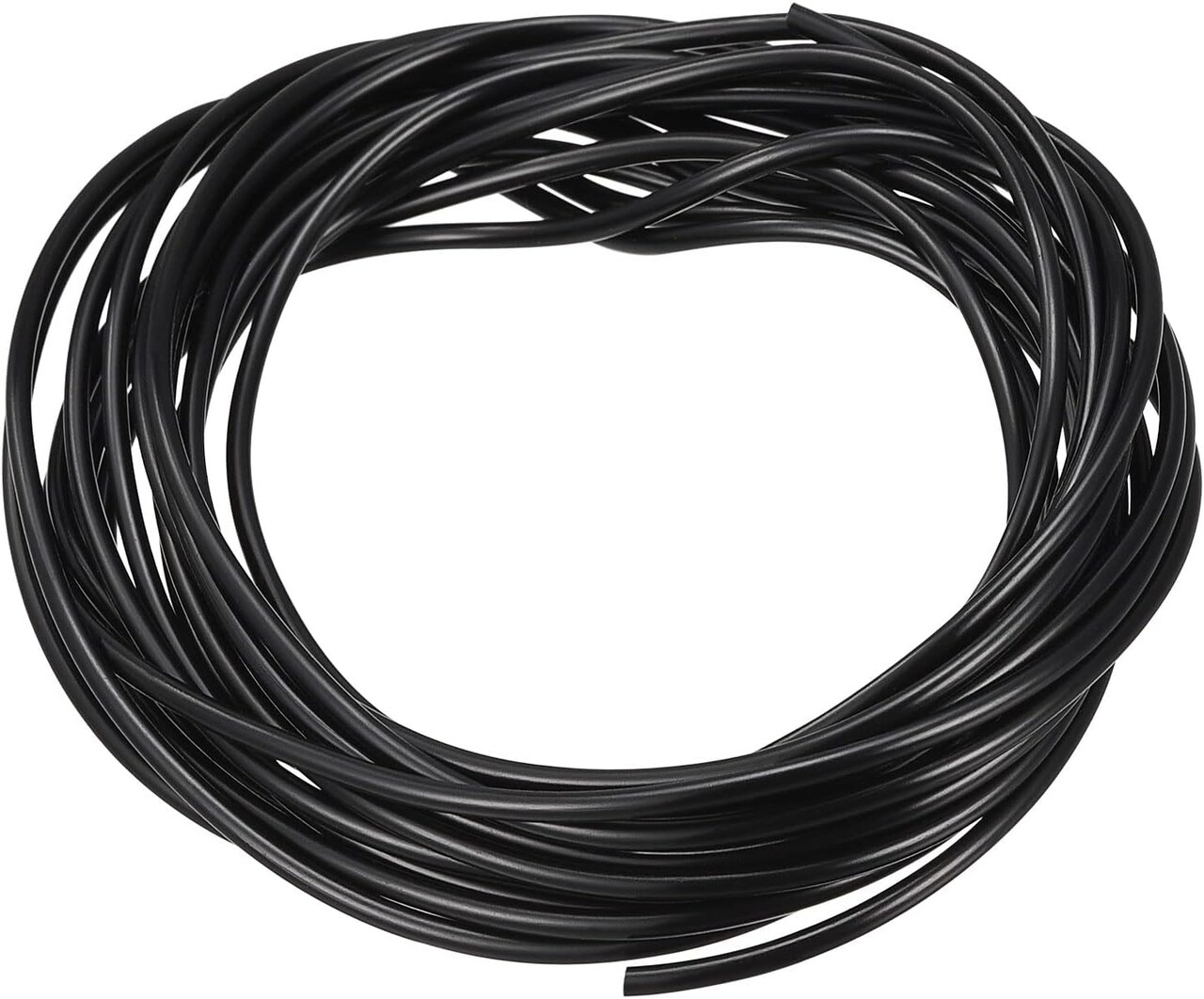 Solid Rubber Cord Tubing 10ft 2mm Dia Black Rubber Tube for DIY Craft Beading Necklaces Bracelet